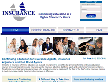 Tablet Screenshot of insurance-u.com